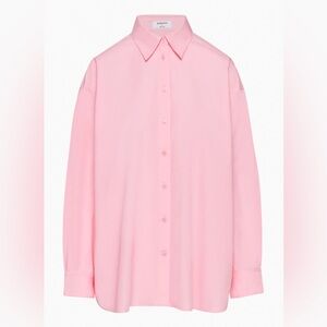 Aritzia Pink Button Down Shirt